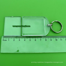 40-32mm Blank Acrylic Photo Frame Key Chain